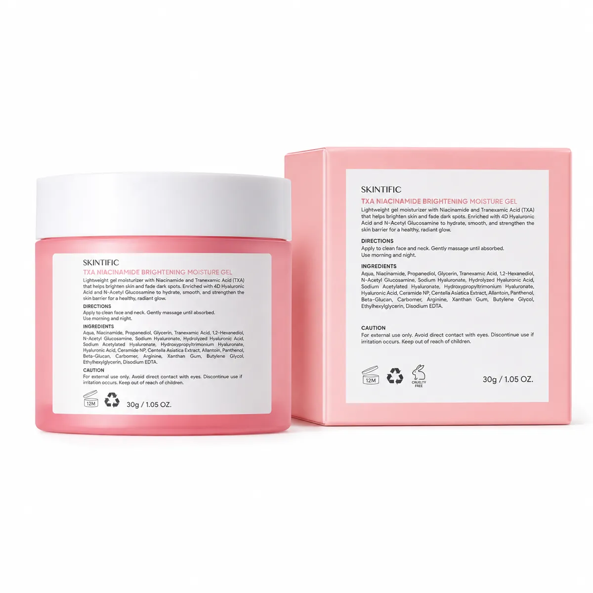 SKINTIFIC TXA Niacinamide Moisture Gel 30g product photo