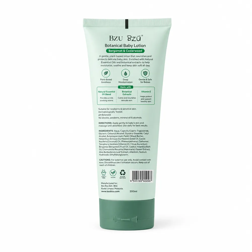 Bzu Bzu Botanical Baby Lotion 200ml product photo