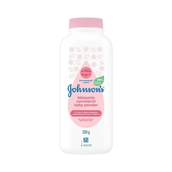 JOHNSON'S Cornstarch Blossoms Baby Powder 200g product photo