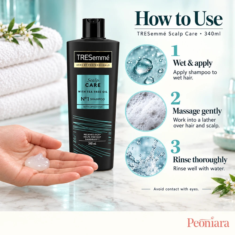 TRESemme Scalp Care Shampoo 340ml how to use